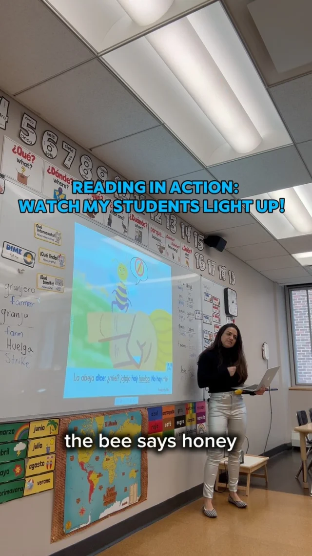 My second graders were so into the story that they ended up reading parts for me! 

I’m beyond proud of how much Spanish they know. This is what happens when you stay consistent and make stories the heart of your classroom. 

Four years together, always learning through stories, and it shows! My heart is full! 💙💙

 @aventurasinlearning 

#iteachspanish #comprehensibleinput #languageacquisition #spanishteacher #stories #aventuras #aventurasinlearning