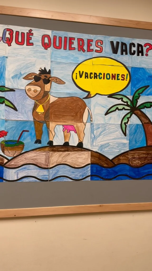 I turned our daily Spanish joke into a fun, collaborative poster activity! 

Each student decorated a part of the joke, and we put all the pieces together to create a big display for our bulletin board. 

Now, every time they walk by, they laugh and feel proud seeing their work come to life—it’s been such a fun way to end the year with smiles and Spanish class.

#Spanishteacher #elementaryspanishteacher #iteachspanish #comprehensibleinput #profe #profedeespañol