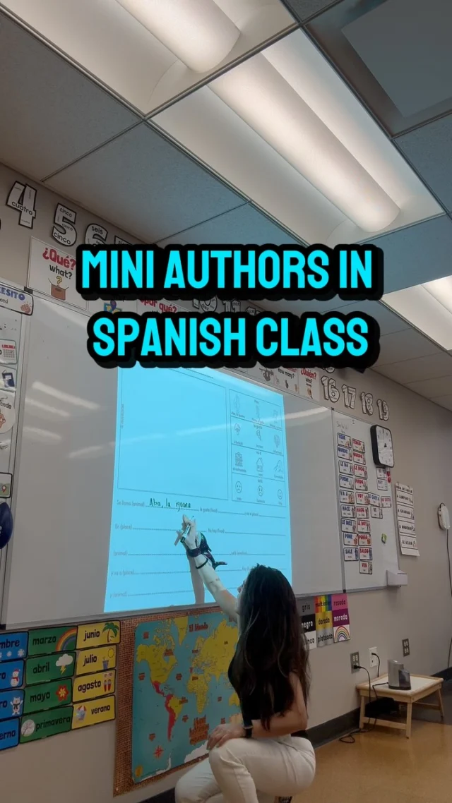 I guided my 1st graders through a simple and fun writing process in Spanish:

✨ They chose a character (we used familiar ones from @aventurasinlearning)
✨ Picked something the character likes
✨ Chose a place the character goes
✨ Added an emotion

We created a few stories together first—modeling, acting, and drawing to build confidence. Then, they took off on their own and created their very own stories.

The creativity, language use, and joy were amazing.

Such a meaningful way to finish the school year! 💛

Have you tried something like this with your elementary students? 

#iteachspanish #languageacquisition #spanishelementaryteachers #maestra #comprehensibleinput #stories #aventurasinlearning